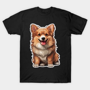 Adorable Corgi - A Delightfully Cute Canine Companion T-Shirt